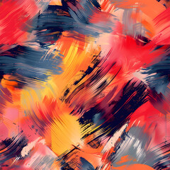 Poster - Abstract painting texture background showing colorful brushstrokes