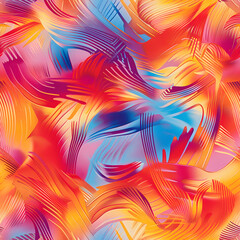 Leinwandbilder - Abstract background forming colorful wavy pattern