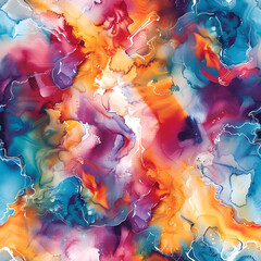 Aufkleber - Colorful abstract background showing fluid painting technique