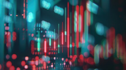 Poster - Abstract Stock Market Data Visualization