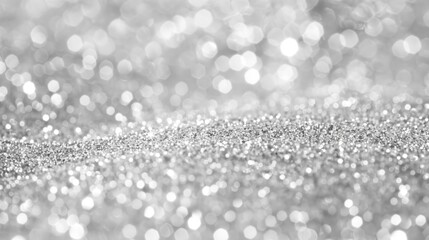 Poster - Sparkling Silver Glitter Background