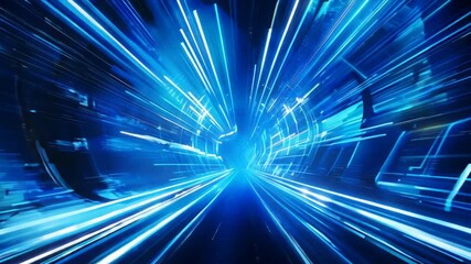 Poster - abstract blue background