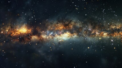 Wall Mural - A Cosmic Landscape of Stars and Nebulae