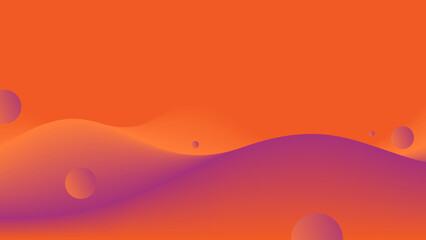 Poster - Orange Purple abstract background. Modern design template for web cover