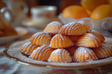 Canvas Print - Madeleines - popular french cousin dish, hi end kitchen