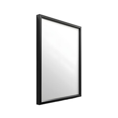 Poster - Black framed blank poster with a transparent background, ideal for design mockups