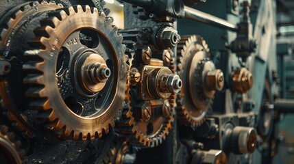 Fototapete - The documentation of old machinery through photography and videography preserves their visual legacy
