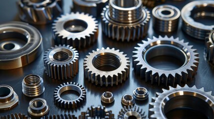 Poster - The evolution of gears and bolts includes innovations in surface coatings and treatments. From corrosion-resistant coatings