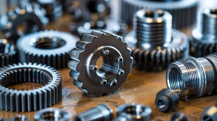 Poster - The evolution of gears and bolts includes innovations in surface coatings and treatments. From corrosion-resistant coatings