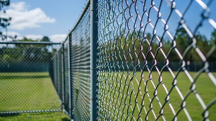 Poster - The functionality of chain link fences extends to various applications, including perimeter security for residential yards