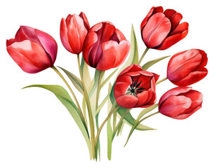 Sticker - PNG Flower tulip plant inflorescence.