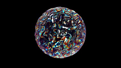 Poster - colorful glass sphere. computer generated 3d render