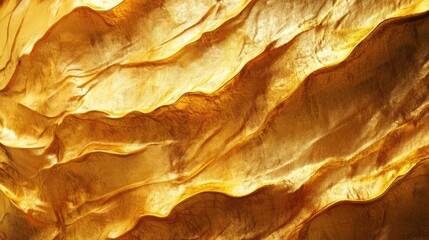 Fototapete - Artistic 3D golden yellow background with creative patterns and unique textures, ideal for creative and expressive designs.