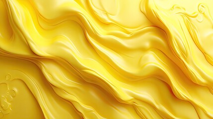 Fototapete - Artistic 3D yellow background with creative patterns and unique textures, perfect for expressive and creative designs.