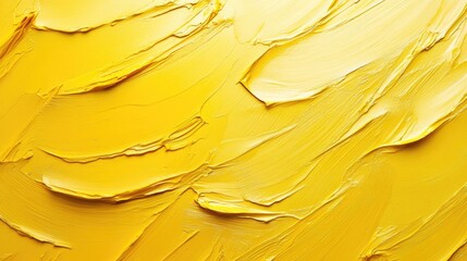 Fototapete - Artistic 3D golden yellow background with abstract brush strokes and a textured surface, perfect for creative and unique designs.