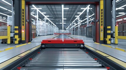 Poster - The integration of loading docks with automated conveyor systems and robotic palletizers enhances material handling efficiency