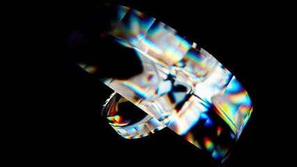 Poster - glass circle element. computer generated 3d render