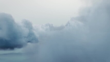 Wall Mural - passing soft cloud on blue sky. passing clouds on blue sky background.