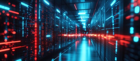 Poster - Dynamic Data Flow in a Cutting Edge Server Room Autonomous Robot in Motion Technology Driven 3D Rendering