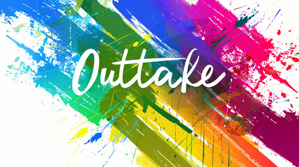 Poster - Vibrant and colorful abstract art piece expressing creativity and inspiration