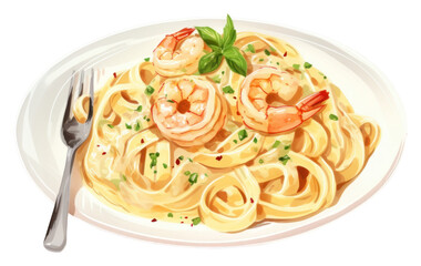 Sticker - PNG Spaghetti pasta plate food.