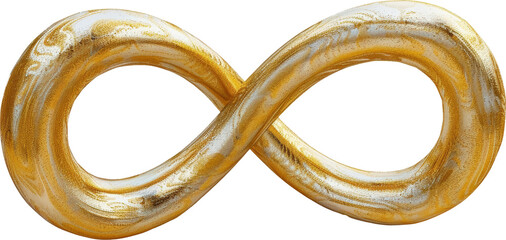 Poster - Golden infinity symbol