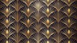 © Man888 - Elegant art deco seamless pattern features delicate golden geometric lines, abstract florals, and minimalist textures in a sophisticated, refined, and vintage-inspired design.