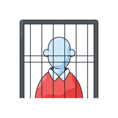 Convict vector icon