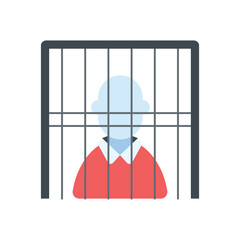 Convict vector icon