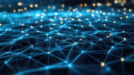 Fototapete - communication and network connection concept