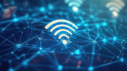 Poster - communication and network connection concept