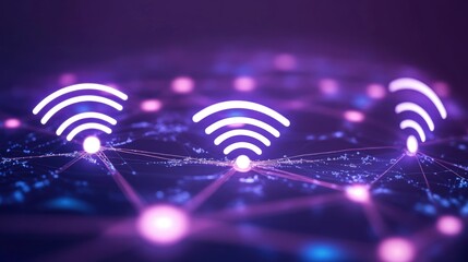 Poster - communication and network connection concept