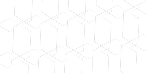 Poster - Modern and geometric background in illustration design with hexagonal line background. surface polygon pattern with glowing hexagon paper texture background. geometric seamless pattern polygon shape.