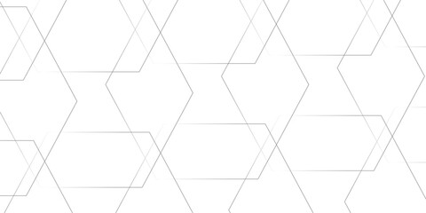 Poster - Modern and geometric background in illustration design with hexagonal line background. surface polygon pattern with glowing hexagon paper texture background. geometric seamless pattern polygon shape.