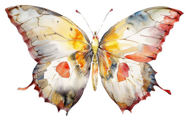 Poster - PNG Colorful artistic butterfly illustration