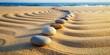 © Sujid - Zen stones arranged on peaceful sand beach, zen, stones, sand, beach, peaceful, calm, meditation, relaxation