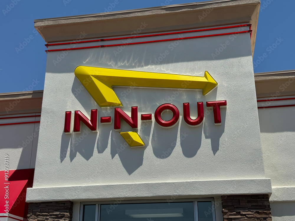No Out Washington,Utah,USA-June 16th 2024:In-N-Out Burger restaurant store ...