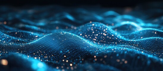 Poster - Innovative Waves of AI Background Illustrating Technology and Development
