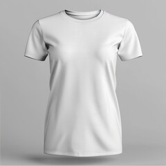 Blank white t-shirt isolated on white background