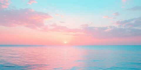 Wall Mural - Peaceful Sunset over the Ocean