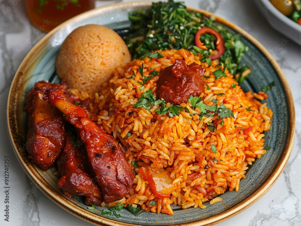 Jollof rice is a popular rice dish in West Africa. It originated from ...