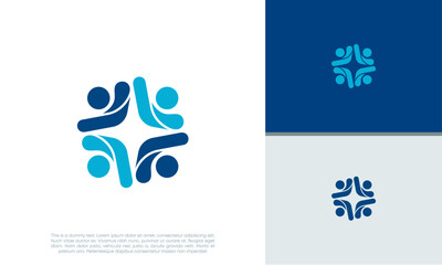 Canvas Print - Human Resources Consulting Company, Global Community Logo.	