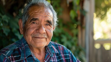 Wall Mural - Portrait of a Smiling Senior Man