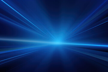 Wall Mural - Blue light rays on dark background