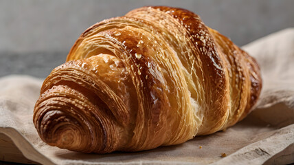 Wall Mural - croissant on a table