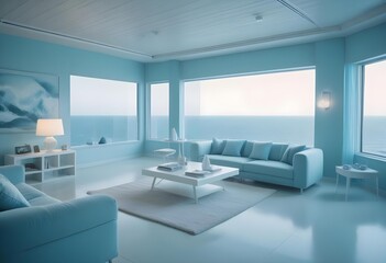 Photo modern style interior room 3d illustration