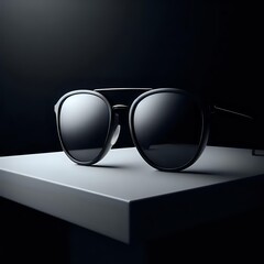 sunglasses on black