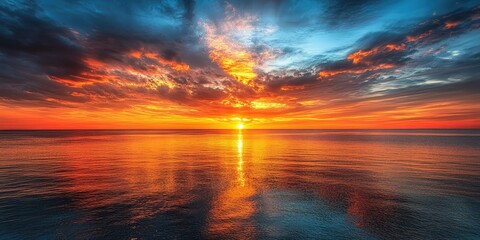 Wall Mural - Sunset over the Ocean