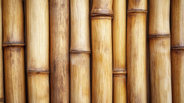 Bamboo fence background, captured in a close-up shot to emphasize its natural and organic appeal.