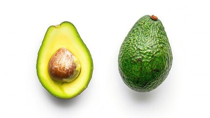 Fresh avocado fruit closeup view